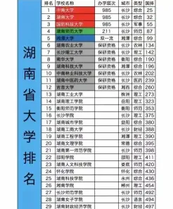 湖南高校