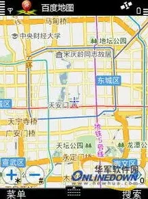百度地图上
