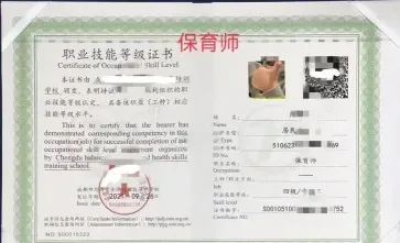 保育员证