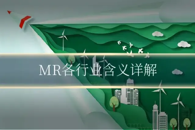 MR各行业含义详解