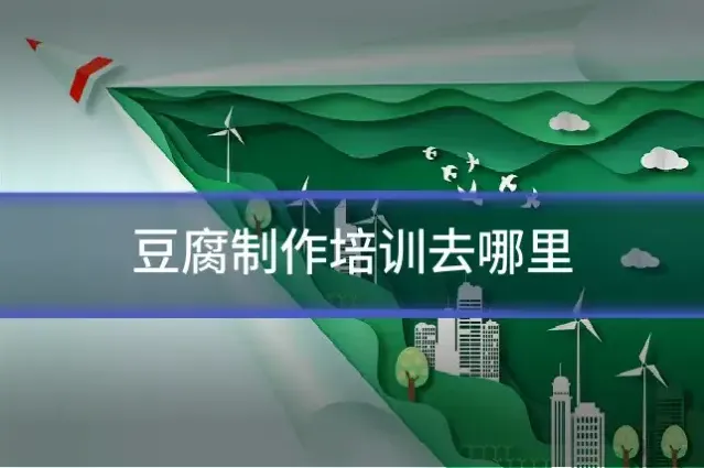 豆腐制作培训去哪里