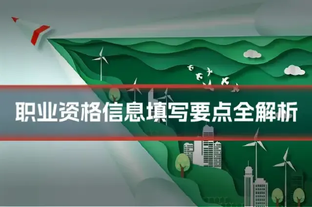 职业资格信息填写要点全解析