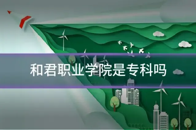 和君职业学院是专科吗