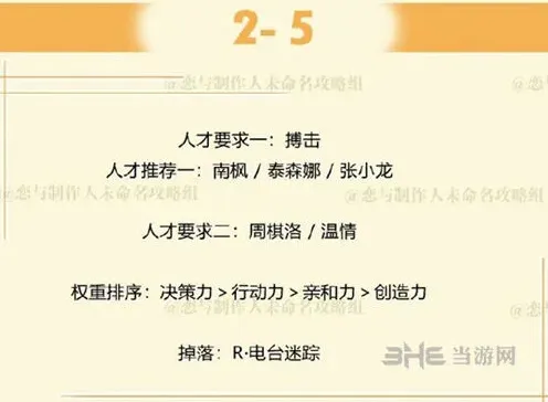 恋与制作人2-5周棋洛拍摄副本玩法详解