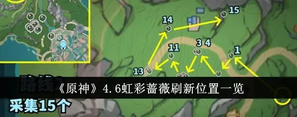 原神仆人突破材料虹彩蔷薇采集路线