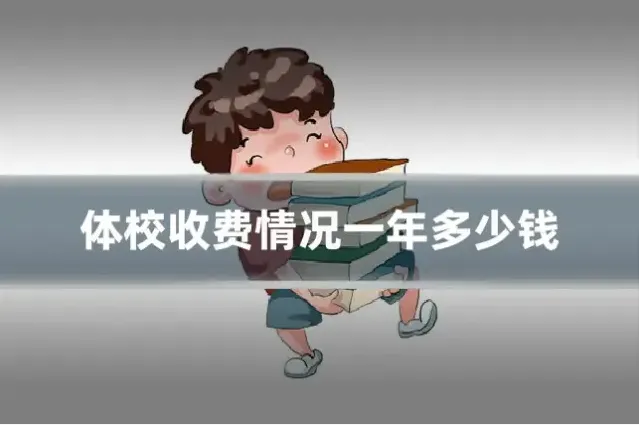 体校收费情况一年多少钱