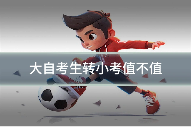 大自考生转小考值不值