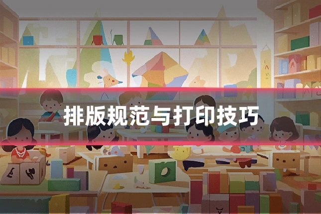 排版规范与打印技巧