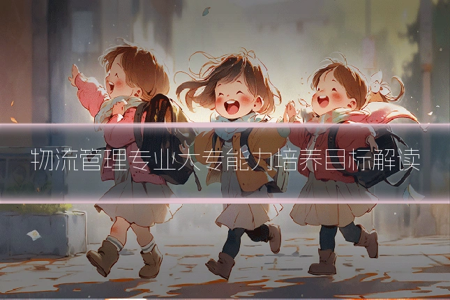 物流管理专业大专能力培养目标解读