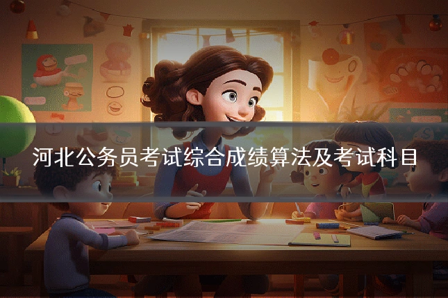 河北公务员考试综合成绩算法及考试科目