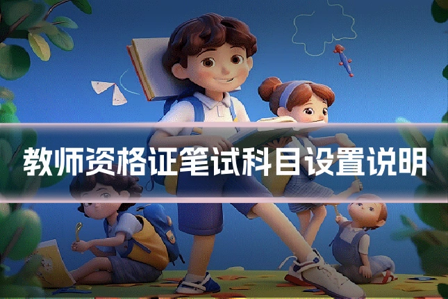 教师资格证笔试科目设置说明