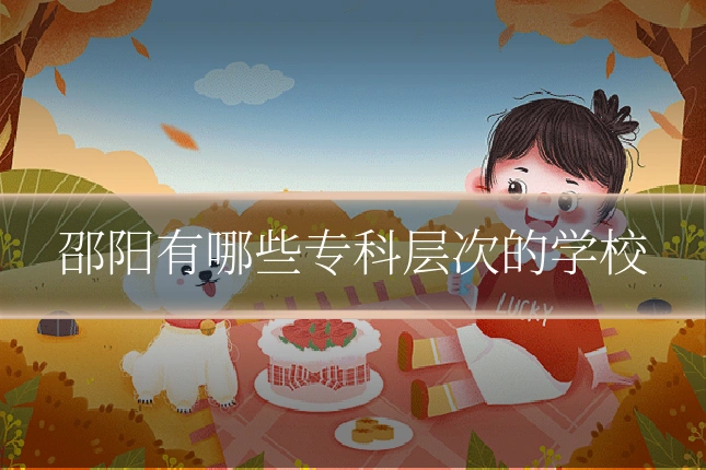 邵阳有哪些专科层次的学校