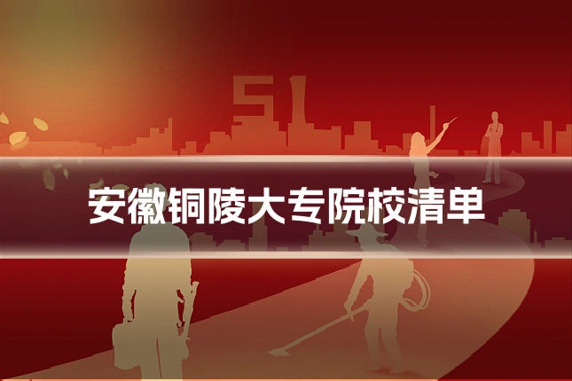 安徽铜陵大专院校清单