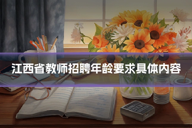 江西省教师招聘年龄要求具体内容