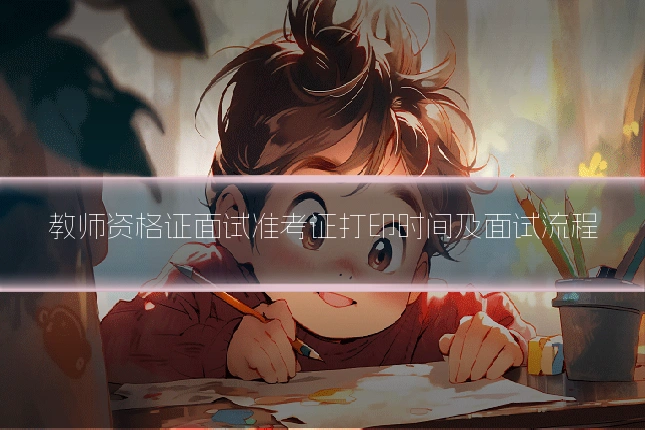 教师资格证面试准考证打印时间及面试流程