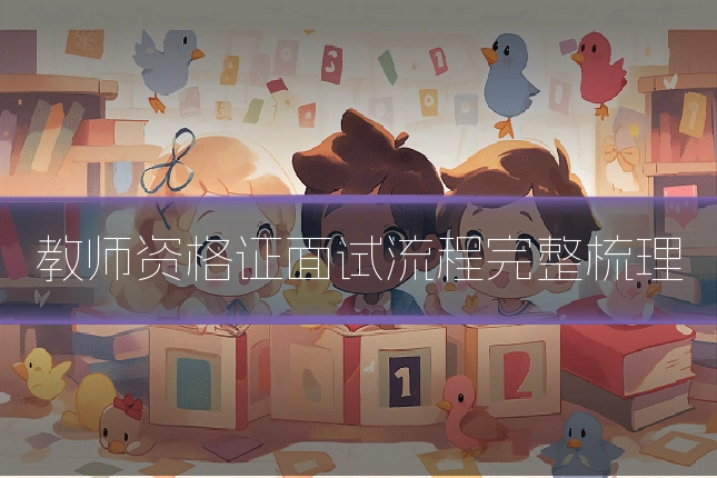 教师资格证面试流程完整梳理