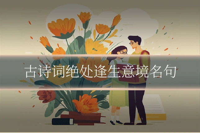 古诗词绝处逢生意境名句