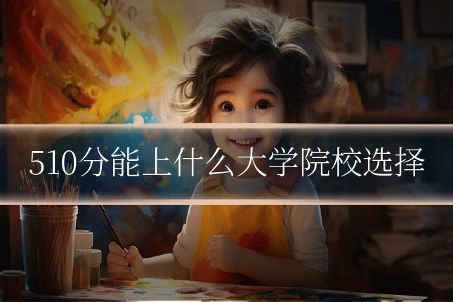 510分能上什么大学院校选择