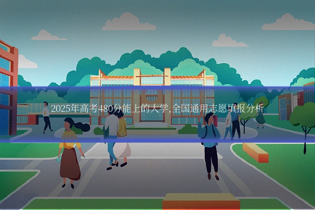 2025年高考480分能上的大学,全国通用志愿填报分析