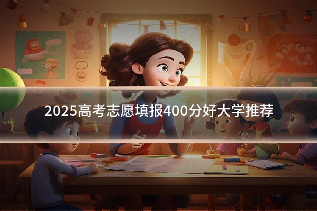 2025高考志愿填报400分好大学推荐