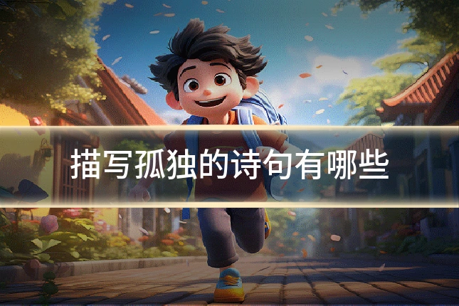描写孤独的诗句有哪些