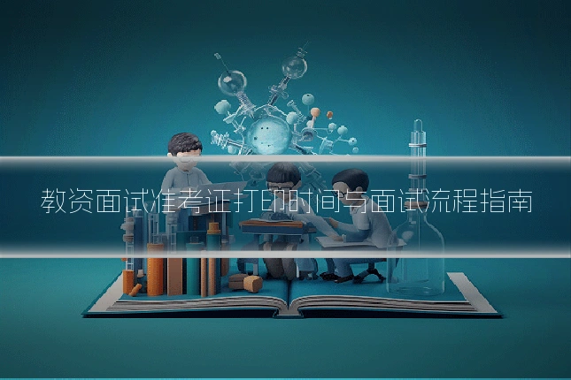 教资面试准考证打印时间与面试流程指南