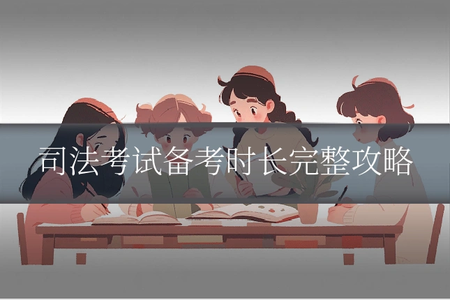 司法考试备考时长完整攻略