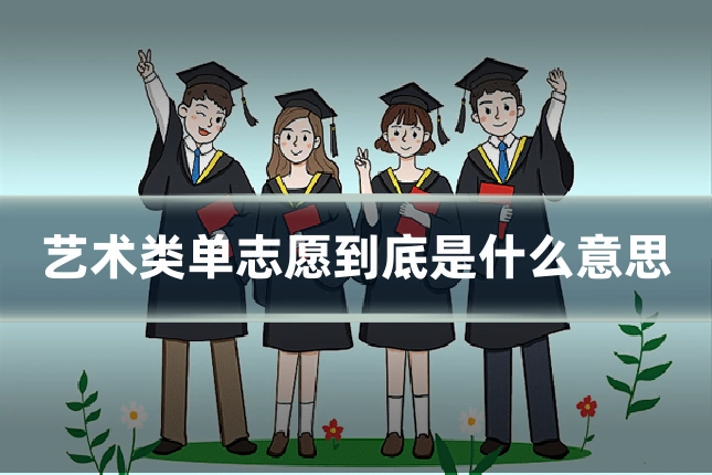 艺术类单志愿到底是什么意思