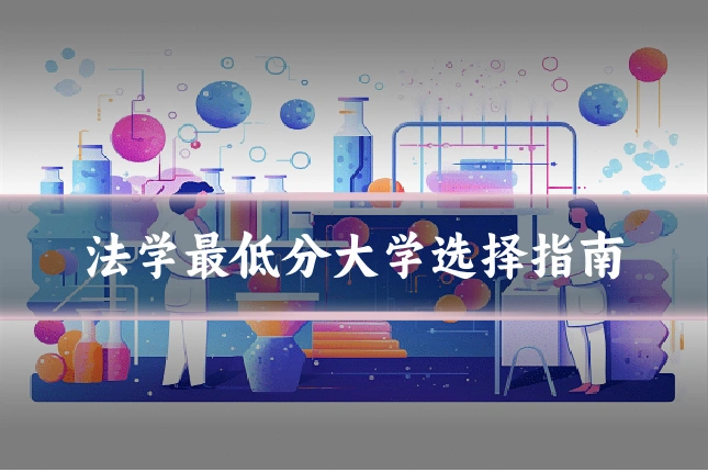 法学最低分大学选择指南