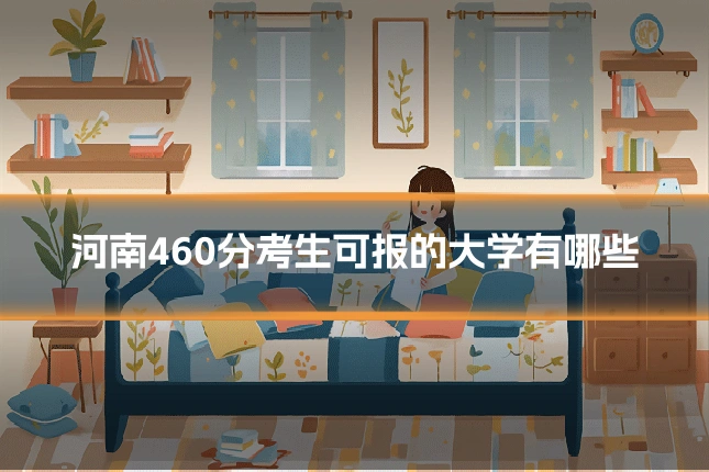 河南460分考生可报的大学有哪些