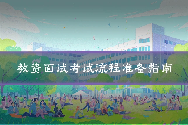 教资面试考试流程准备指南