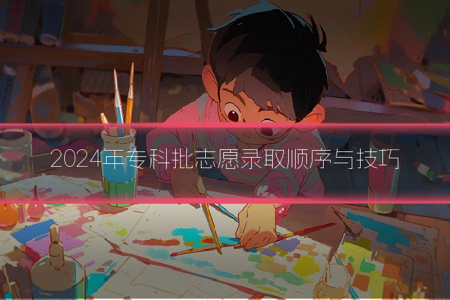 2024年专科批志愿录取顺序与技巧