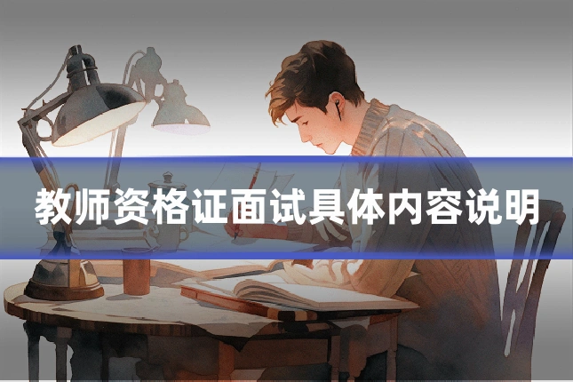 教师资格证面试具体内容说明