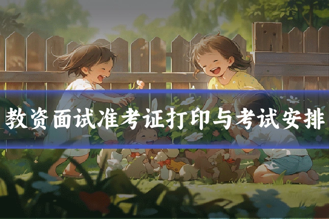 教资面试准考证打印与考试安排