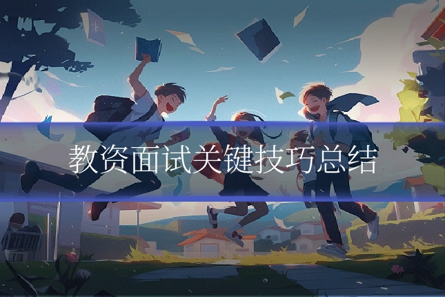教资面试关键技巧总结