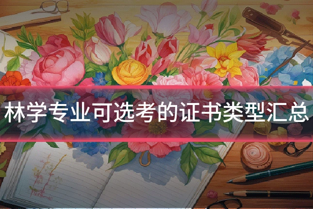 林学专业可选考的证书类型汇总