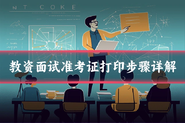 教资面试准考证打印步骤详解