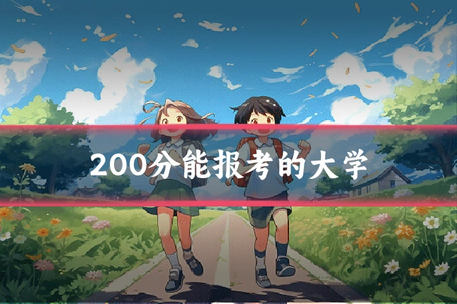 200分能报考的大学