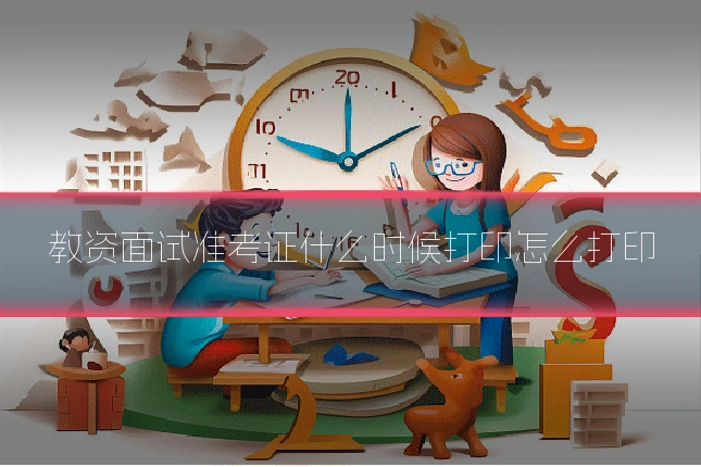 教资面试准考证什么时候打印怎么打印