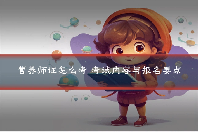 营养师证怎么考 考试内容与报名要点