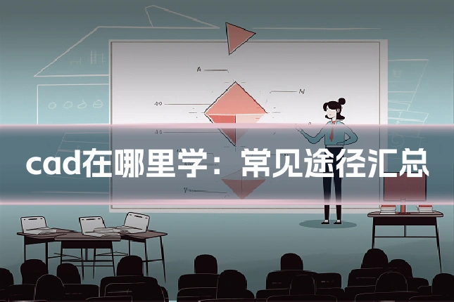 cad在哪里学：常见途径汇总
