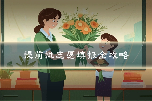 提前批志愿填报全攻略
