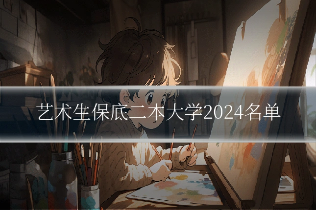 艺术生保底二本大学2024名单