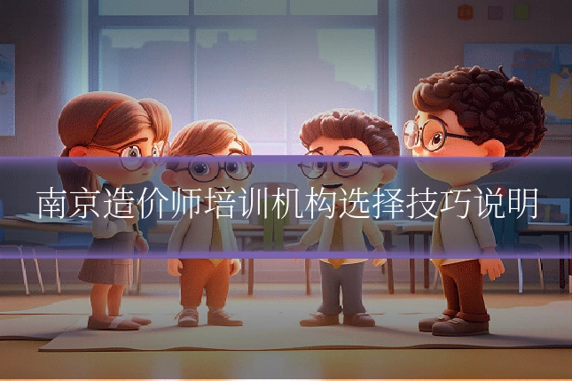 南京造价师培训机构选择技巧说明
