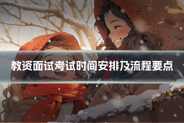 教资面试考试时间安排及流程要点