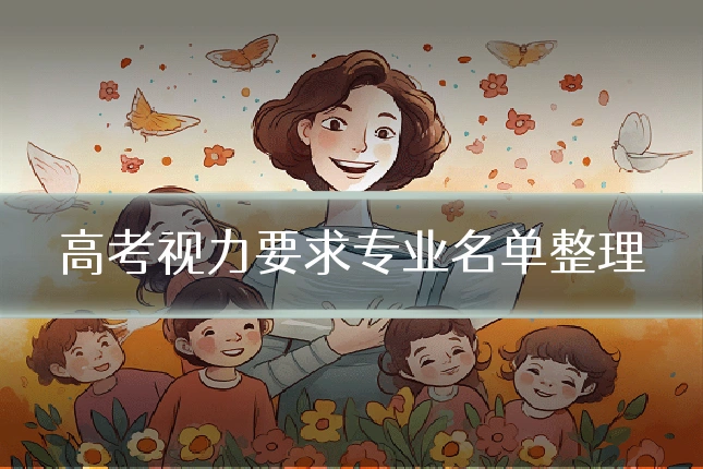 高考视力要求专业名单整理