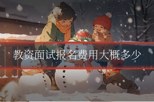 教资面试报名费用大概多少