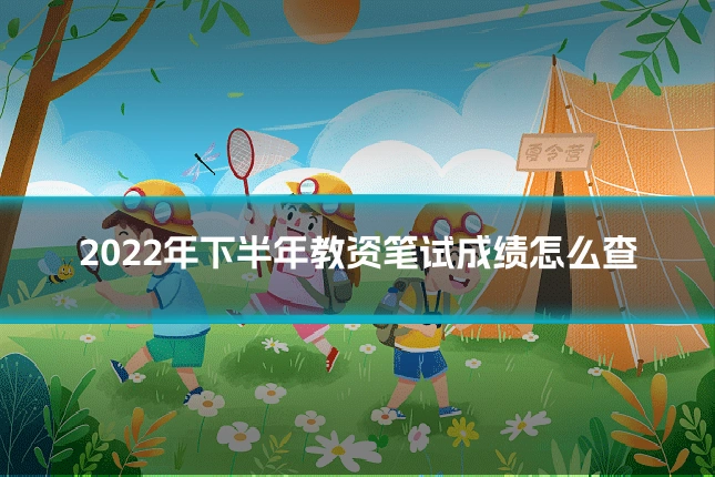 2022年下半年教资笔试成绩怎么查