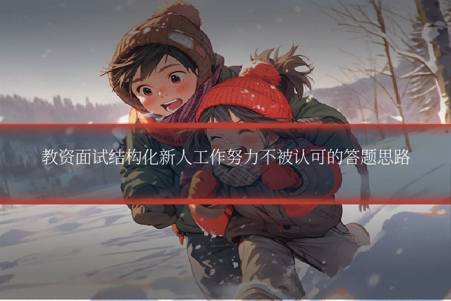 教资面试结构化新人工作努力不被认可的答题思路