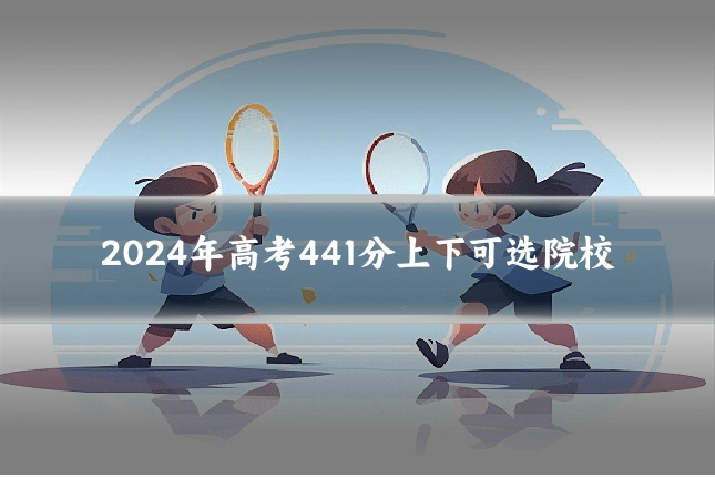 2024年高考441分上下可选院校